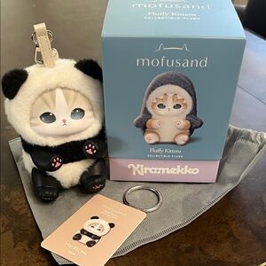 Mofusand Kiramekko Fluffy Kittens Collectible Plush Pendant “Panda”